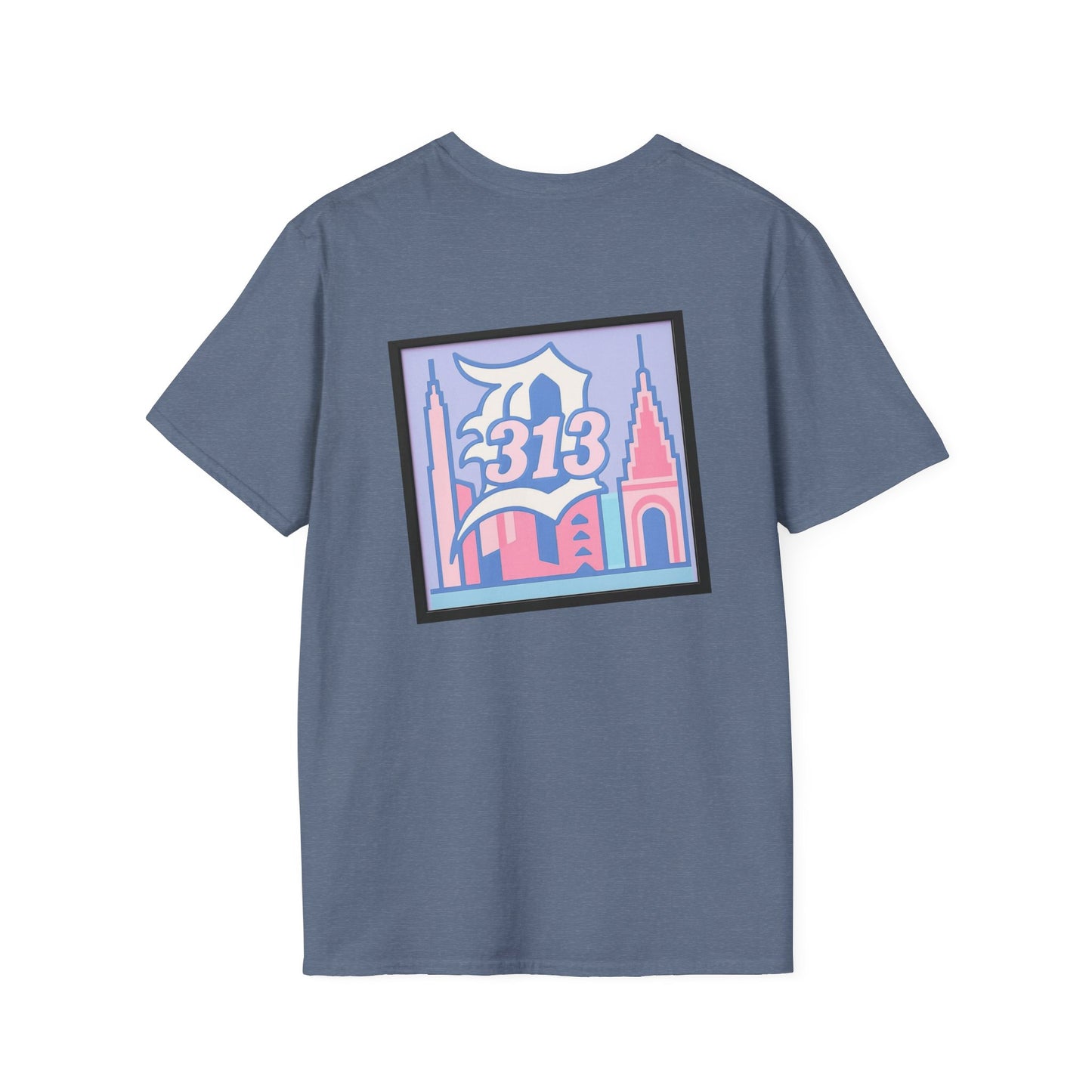 Detroit Angel Graphic T-Shirt, Vintage Detroit Tee, Soft Cotton Shirt, 313 City Pride Merch, Cute Casual Wear for All Occasions
