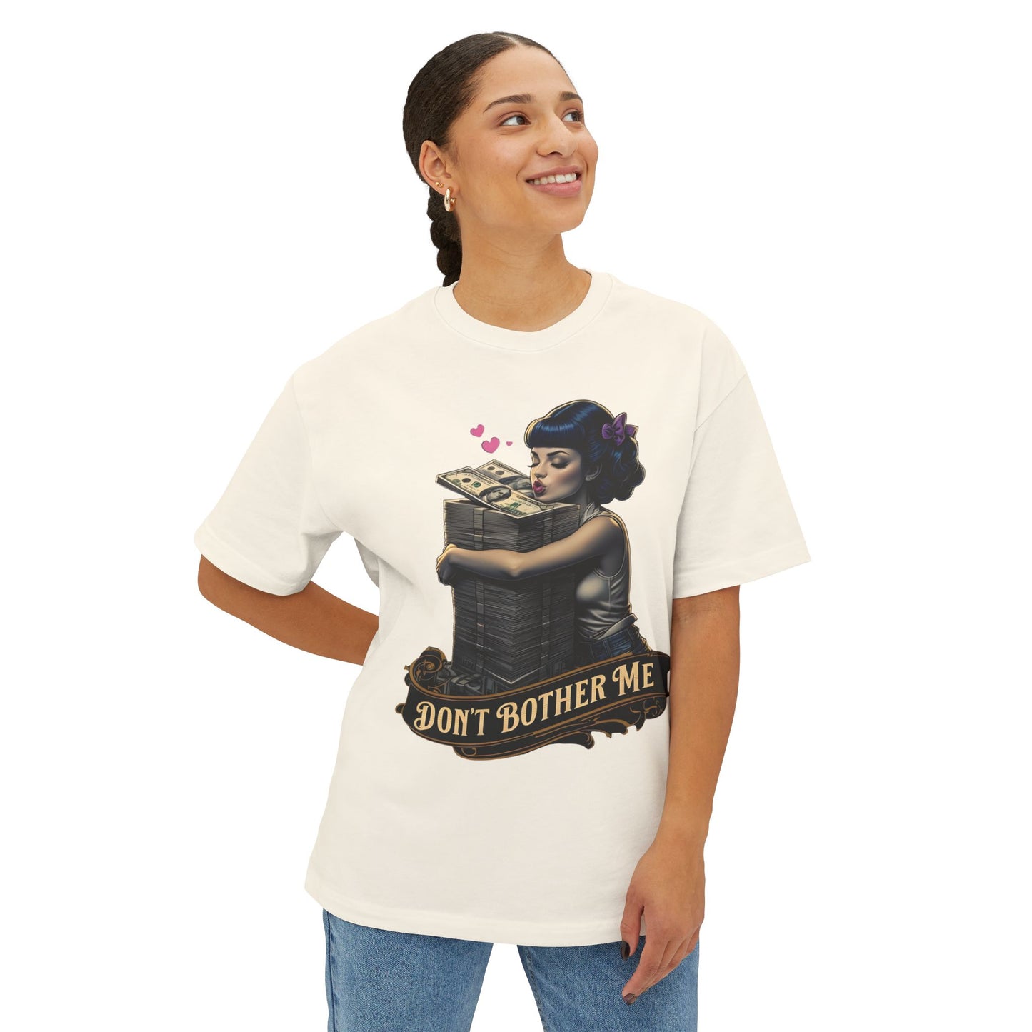 Don't Bother Me Graphic Tee - Luxurious Beauty Unisex Oversized Boxy Shirt