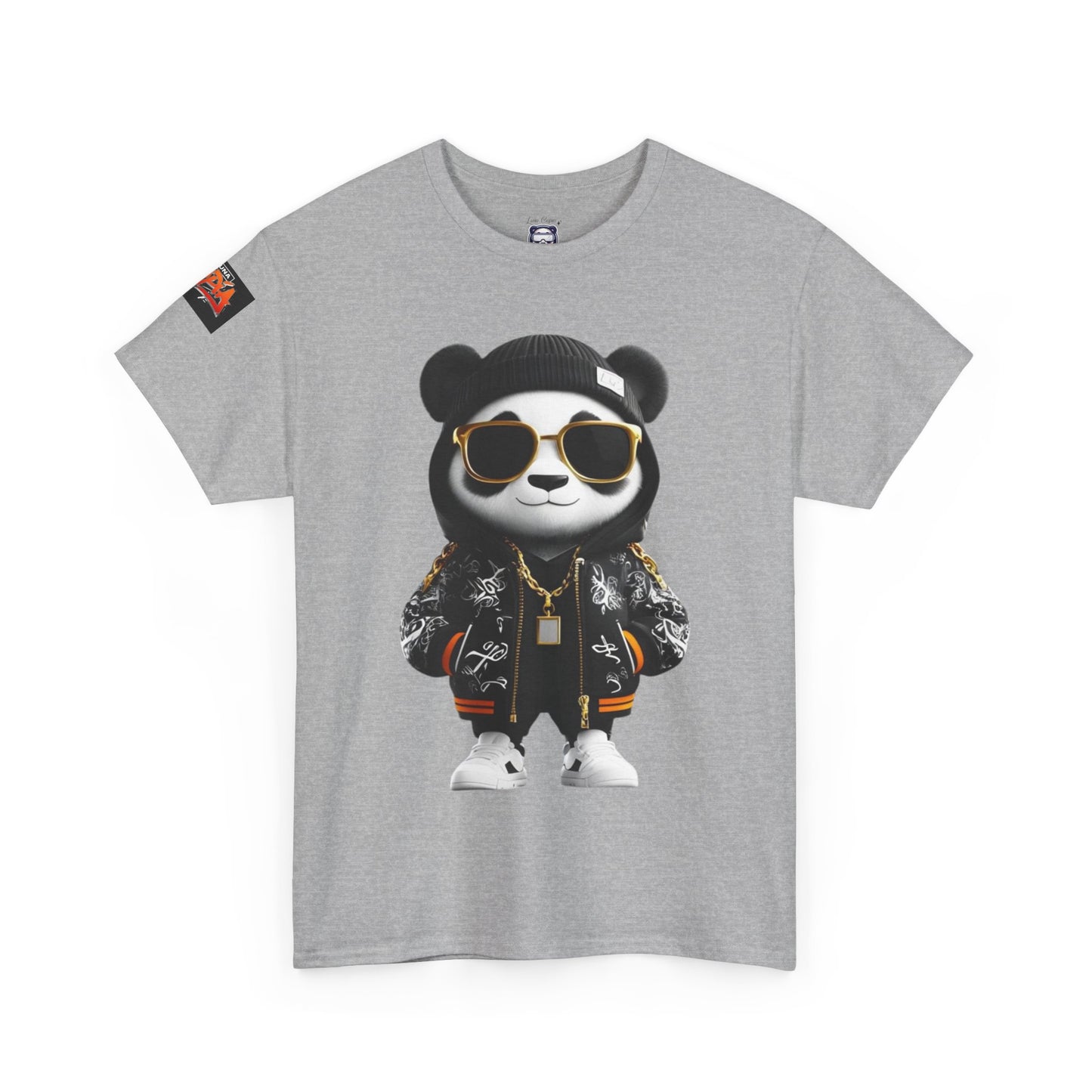 Luna Copia Panda Tee, Hustle Hard Motivation T-Shirt, Unisex Cotton Shirt, Lunar Bear Illustration, Graphic Panda Top