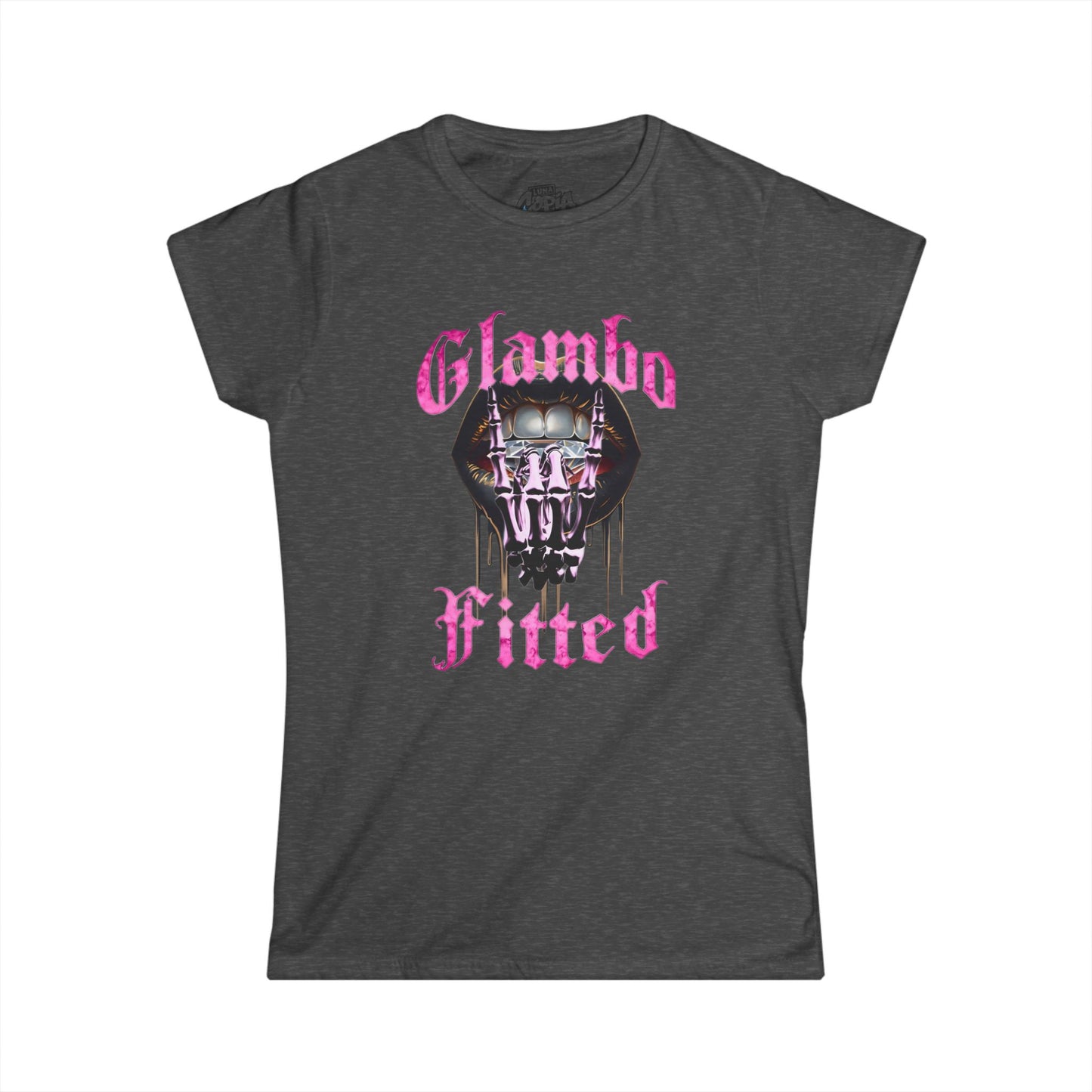 Glambo Fitted Womens Softstyle Tee - Cool Graphic T-Shirt for Casual Wear