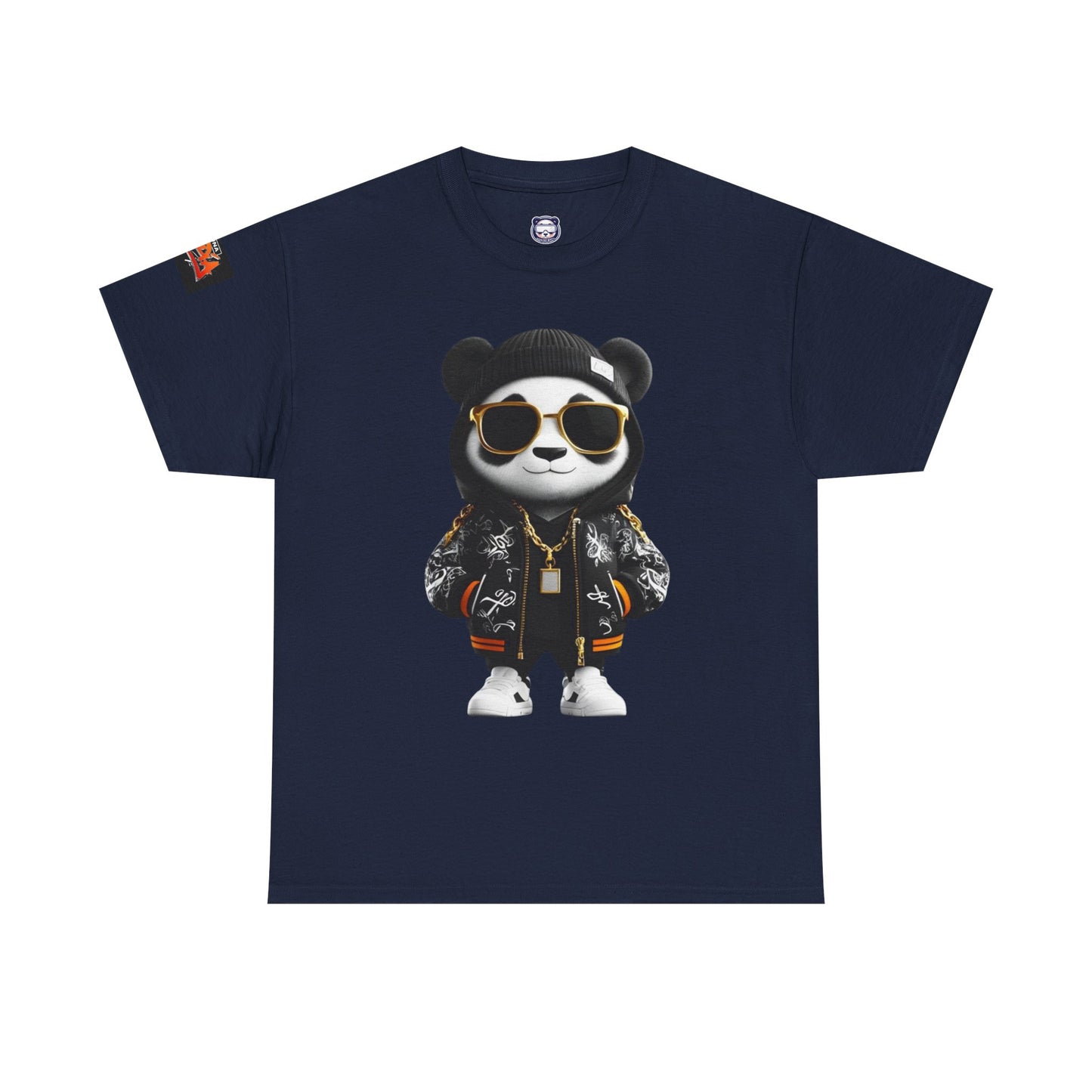 Luna Copia Panda Tee, Hustle Hard Motivation T-Shirt, Unisex Cotton Shirt, Lunar Bear Illustration, Graphic Panda Top