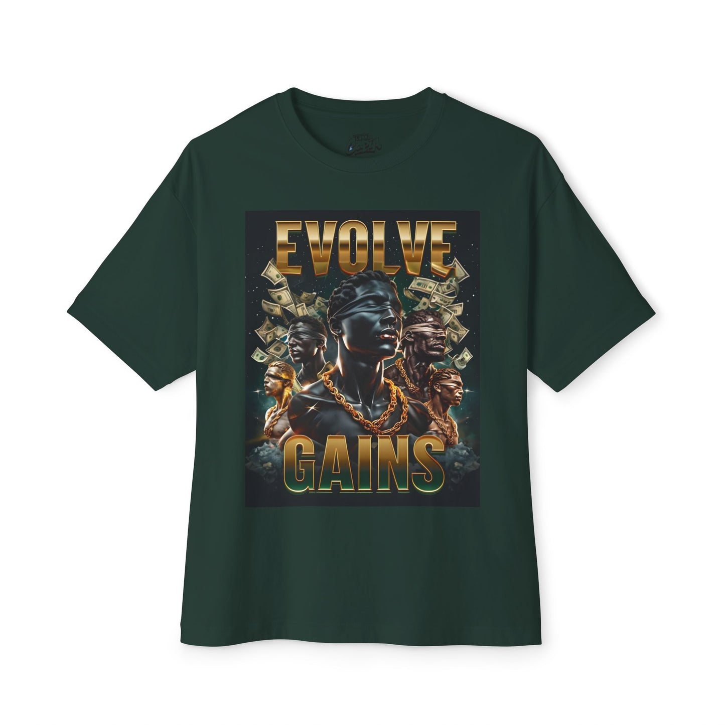 Evolve Gains Unisex Oversized Boxy Tee - Bold Streetwear Style