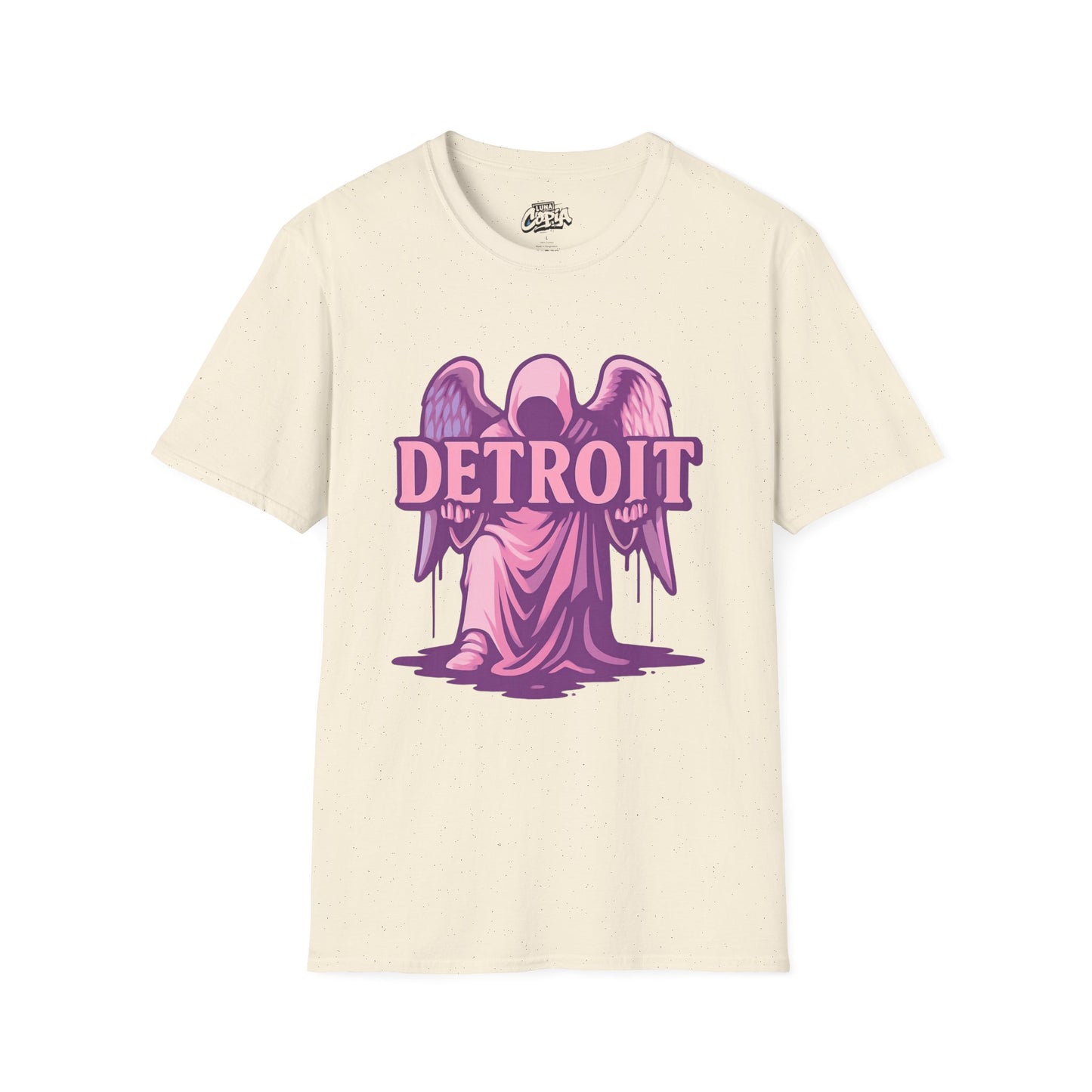 Detroit Angel Graphic T-Shirt, Vintage Detroit Tee, Soft Cotton Shirt, 313 City Pride Merch, Cute Casual Wear for All Occasions