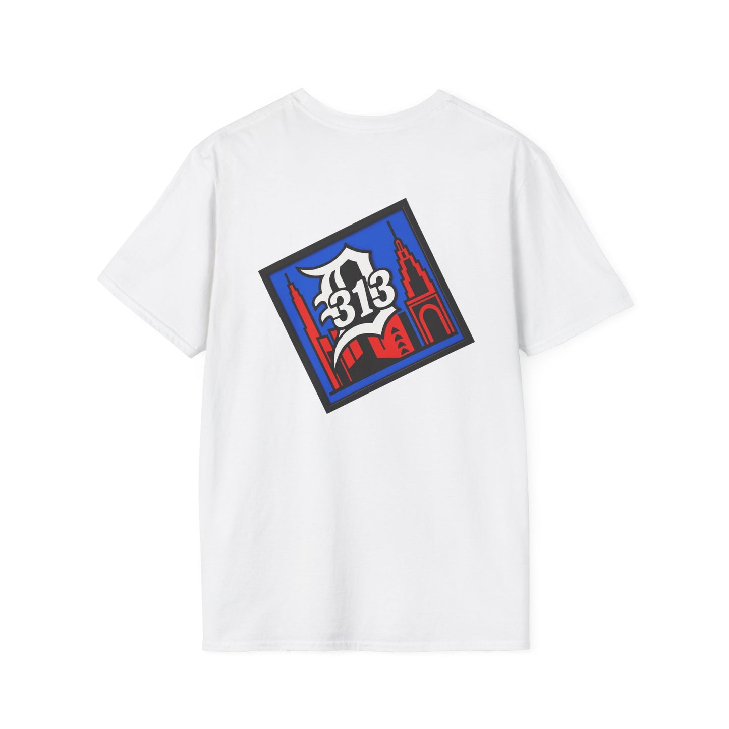 Detroit Graphic T-Shirt - Vintage Style, Angel Design, Unisex Apparel for City Lovers, Perfect for Gifts, Casual Wear, 313 Merchandise