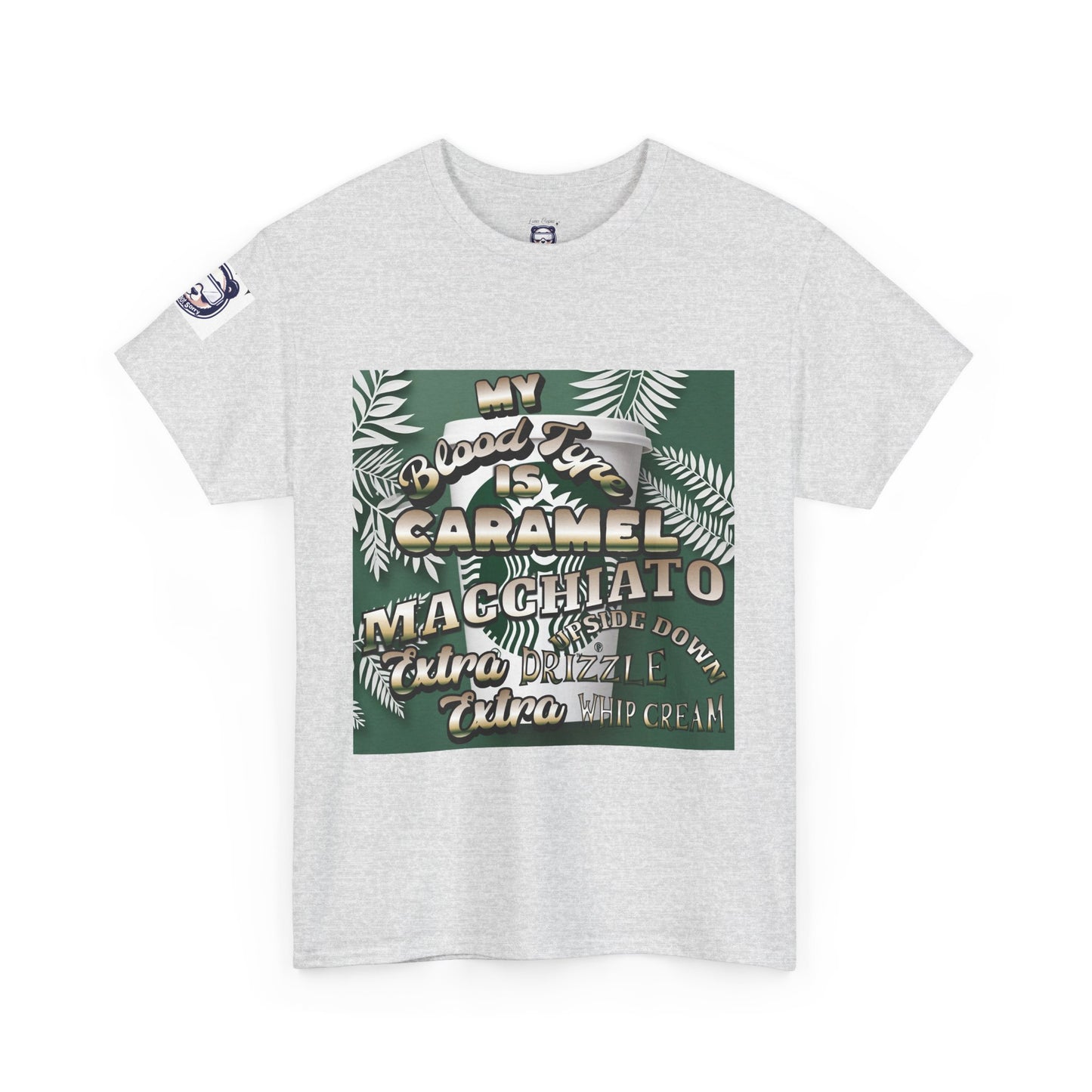 Coffee Lover Tee - Caramel Macchiato Design