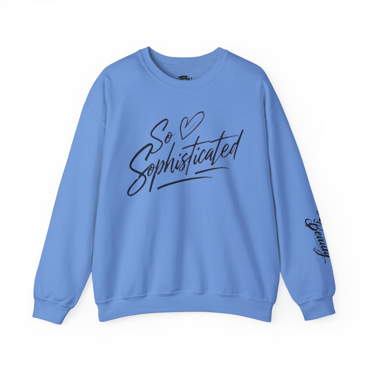 Sophisticated Love Crewneck Sweatshirt, Cozy Sweatshirt, Gift for Her, Fashionable Pullover, Unique Casual Wear