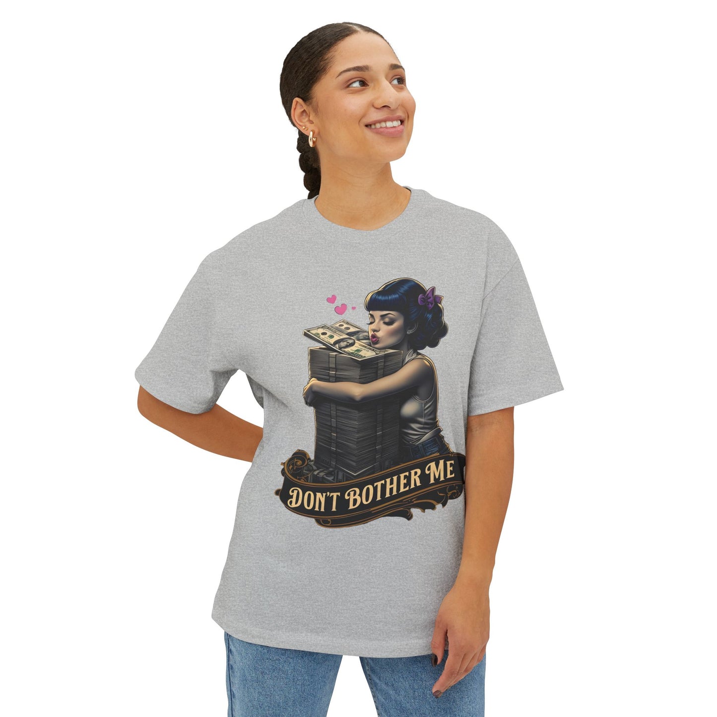 Don't Bother Me Graphic Tee - Luxurious Beauty Unisex Oversized Boxy Shirt