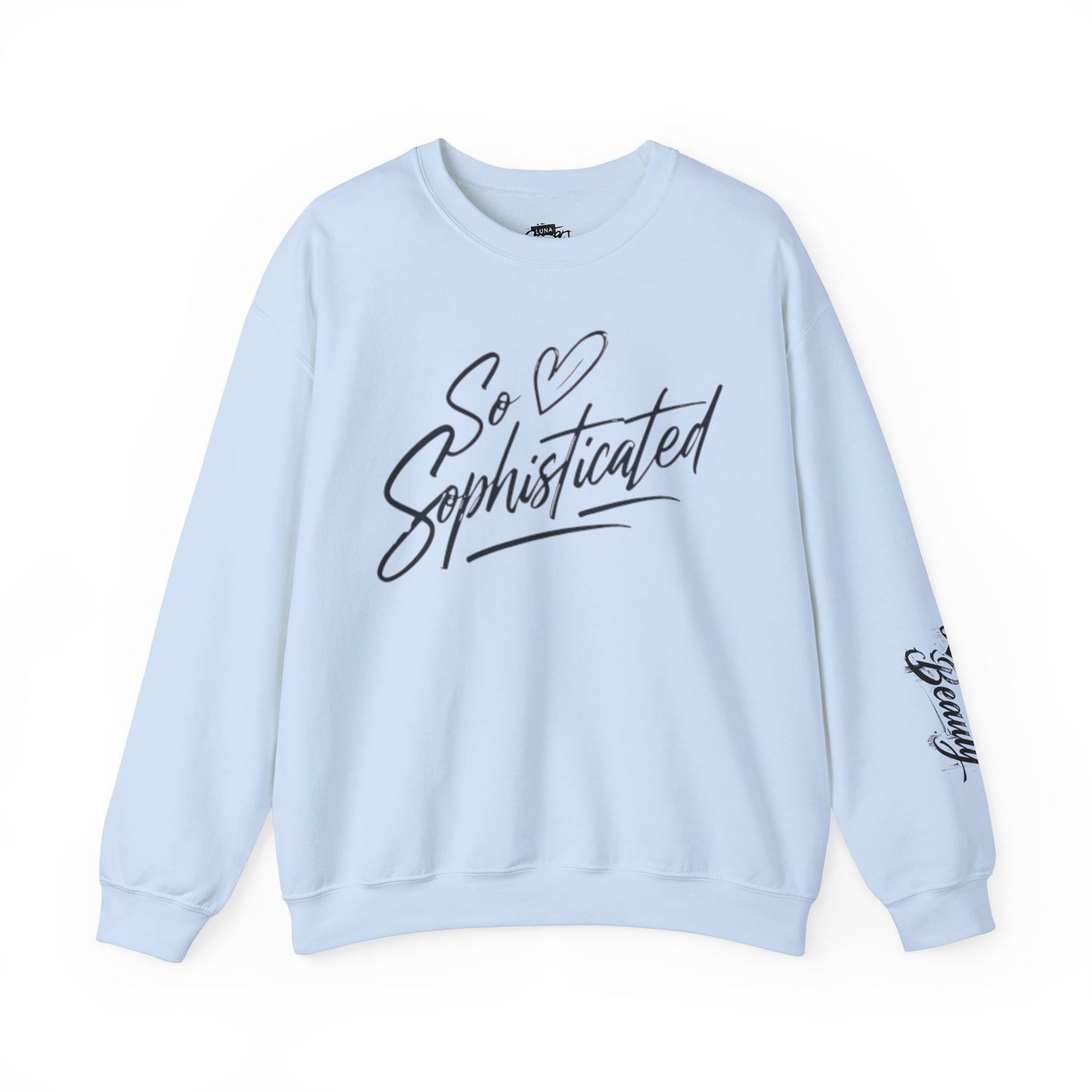 Sophisticated Love Crewneck Sweatshirt, Cozy Sweatshirt, Gift for Her, Fashionable Pullover, Unique Casual Wear