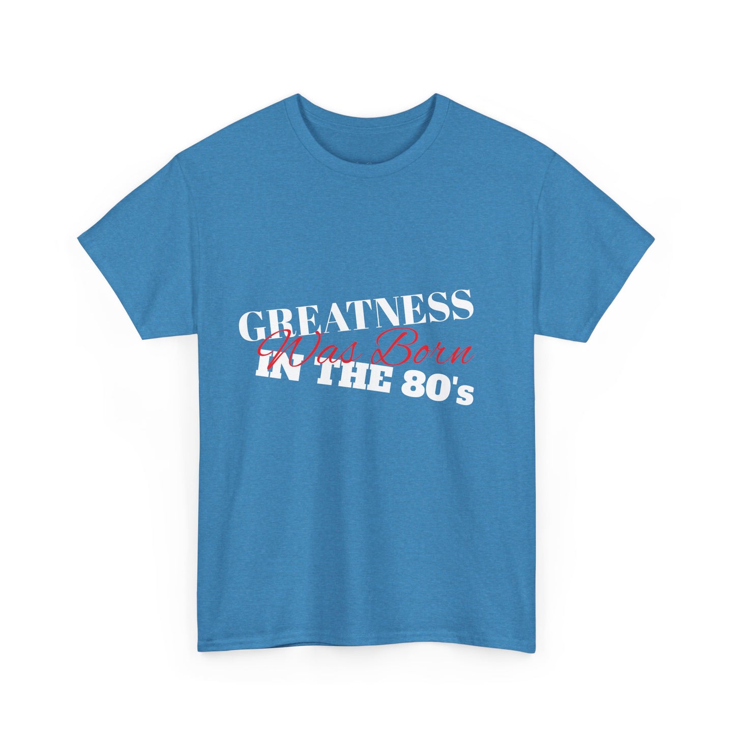 1980s Greatness Unisex Tee, Retro Graphic T-Shirt, Vintage Inspired Shirt, Birthday Gift, Classic Cotton Top