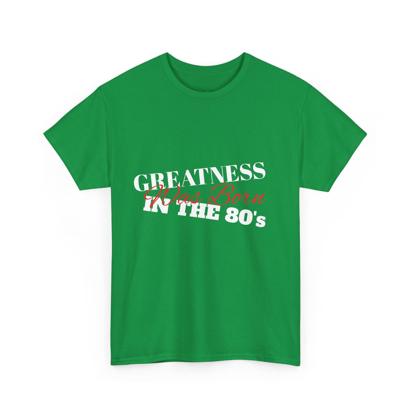 1980s Greatness Unisex Tee, Retro Graphic T-Shirt, Vintage Inspired Shirt, Birthday Gift, Classic Cotton Top