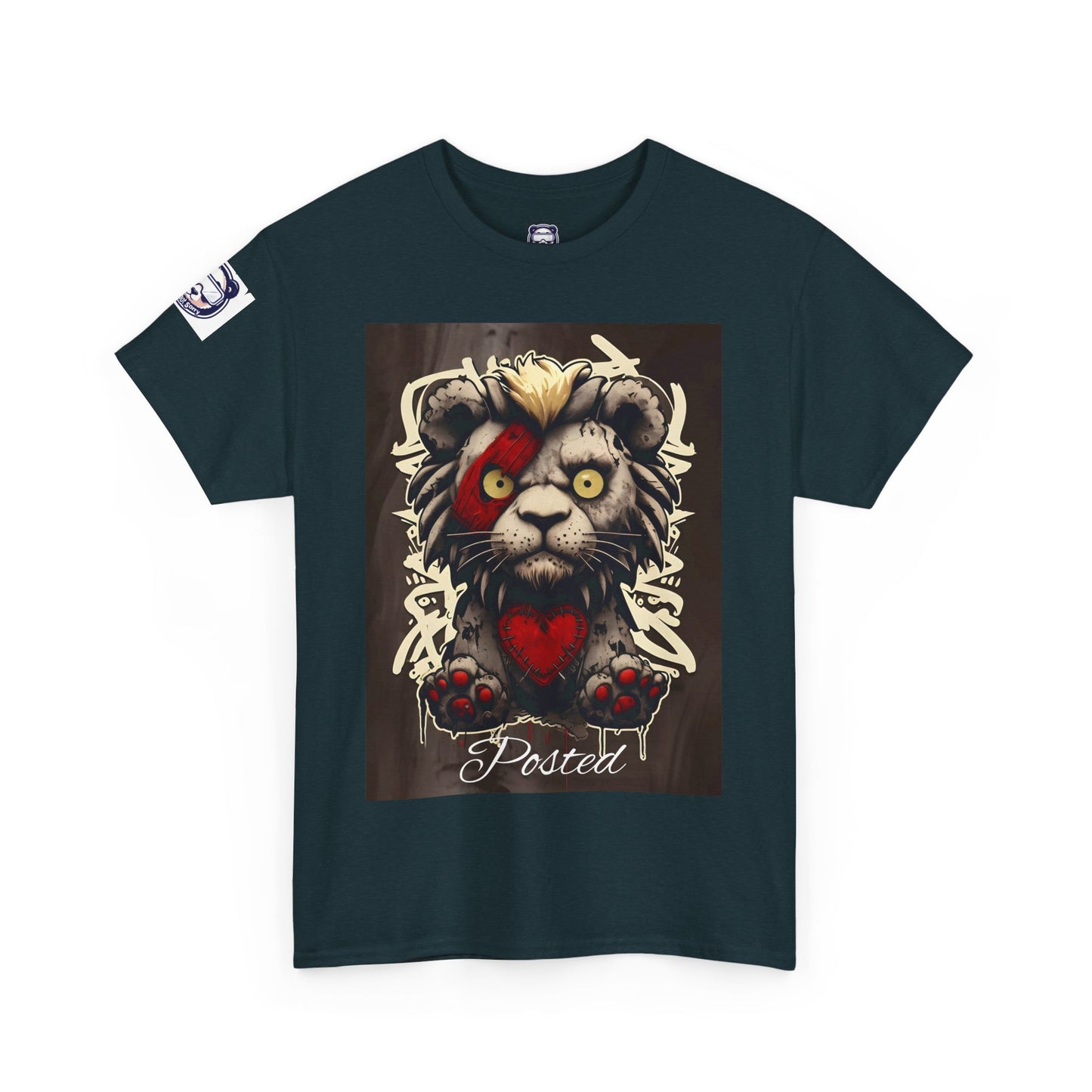 Posted Lion Unisex Heavy Cotton Tee