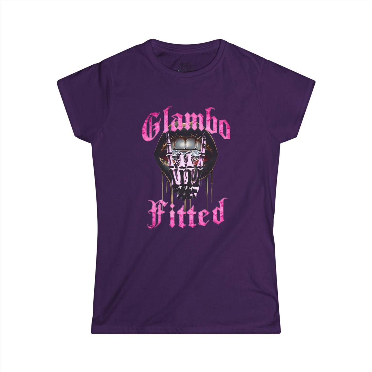 Glambo Fitted Womens Softstyle Tee - Cool Graphic T-Shirt for Casual Wear