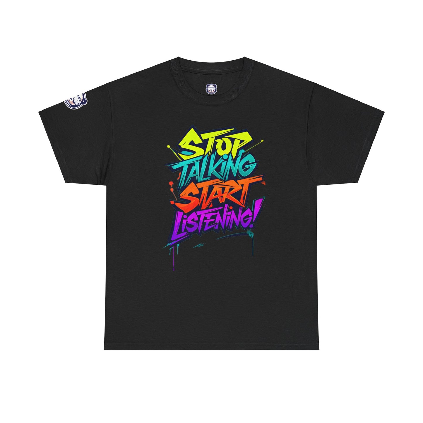 Stop Talking Start Listening Unisex Heavy Cotton Tee