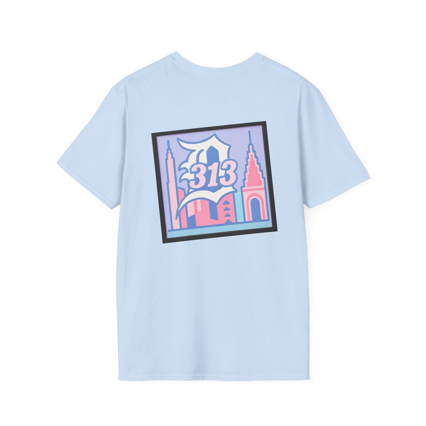 Detroit Angel Graphic T-Shirt, Vintage Detroit Tee, Soft Cotton Shirt, 313 City Pride Merch, Cute Casual Wear for All Occasions