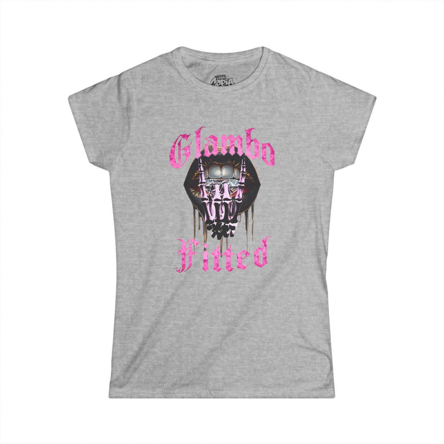 Glambo Fitted Womens Softstyle Tee - Cool Graphic T-Shirt for Casual Wear