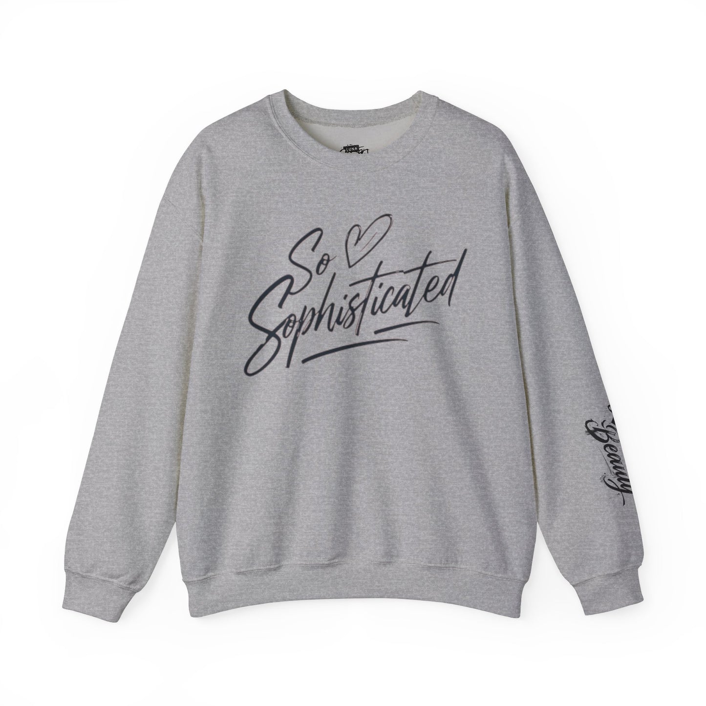 Sophisticated Love Crewneck Sweatshirt, Cozy Sweatshirt, Gift for Her, Fashionable Pullover, Unique Casual Wear