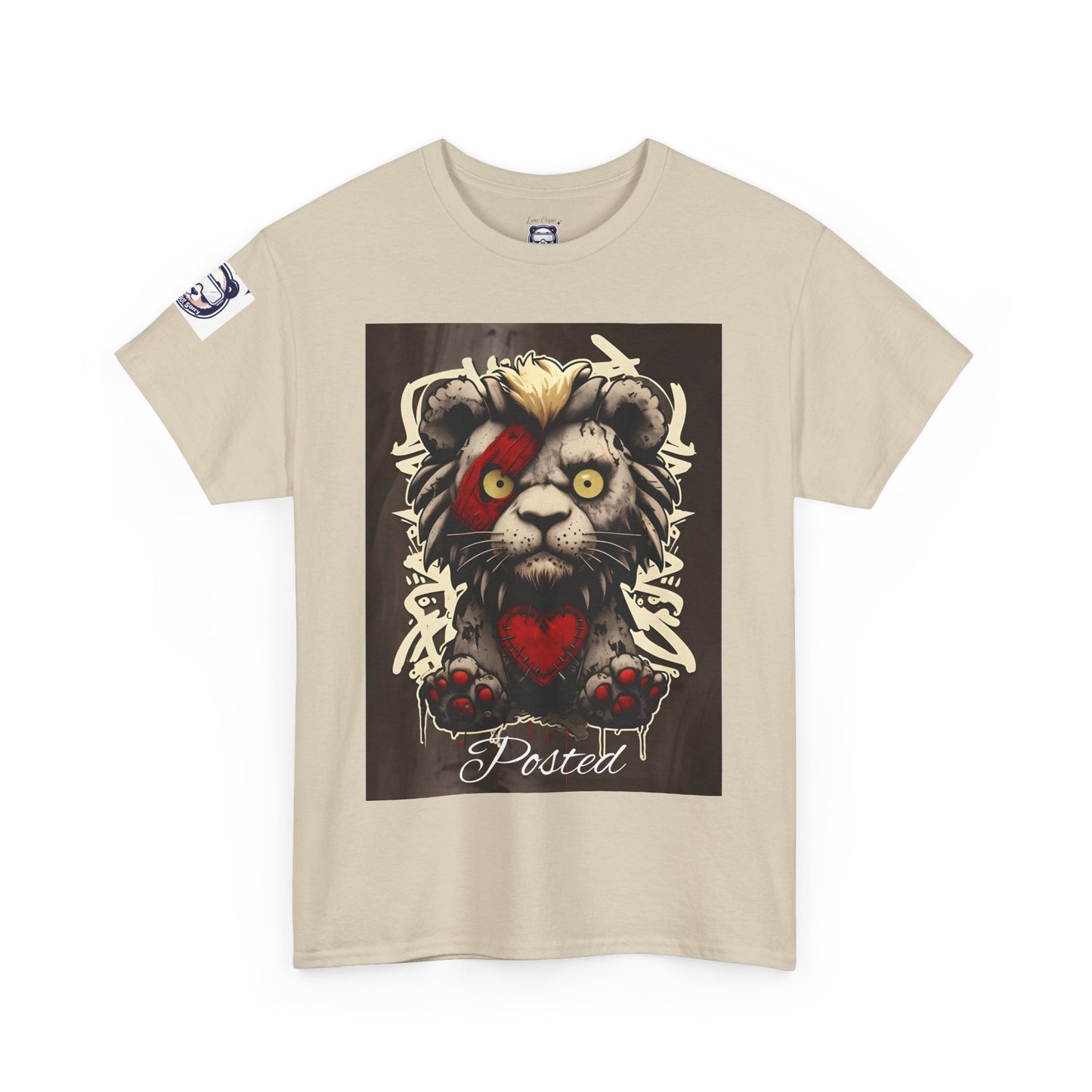 Posted Lion Unisex Heavy Cotton Tee