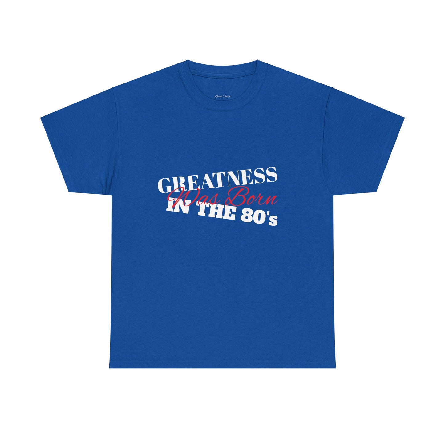 1980s Greatness Unisex Tee, Retro Graphic T-Shirt, Vintage Inspired Shirt, Birthday Gift, Classic Cotton Top