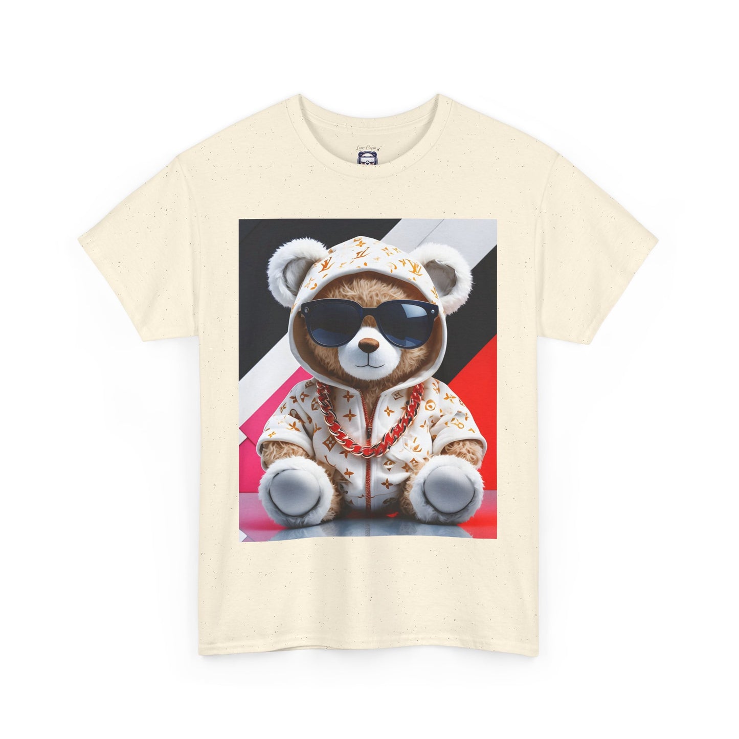 Hip Hop Rich Style Stuffed Bear Unisex Heavy Cotton Tee, T-Shirt, Shirt, Streetwear, Urban Fashion, Gift for Music Lovers, Trendy Apparel