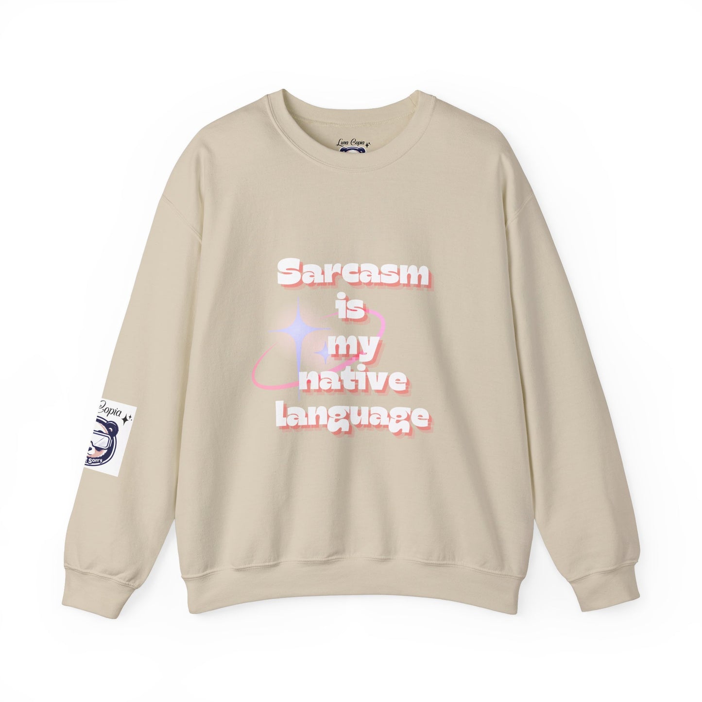 Sarcasm Is My Native Language Unisex Heavy Blend™ Crewneck Sweatshirt