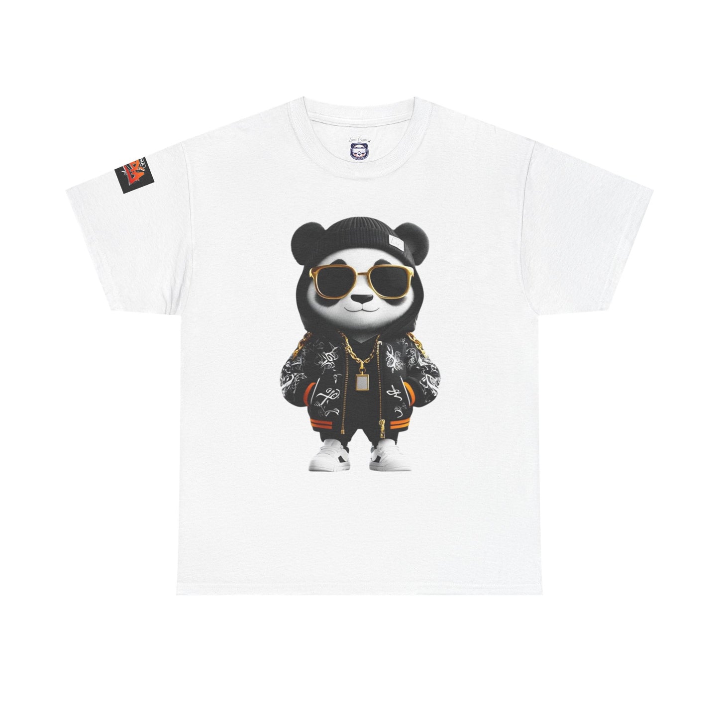 Luna Copia Panda Tee, Hustle Hard Motivation T-Shirt, Unisex Cotton Shirt, Lunar Bear Illustration, Graphic Panda Top
