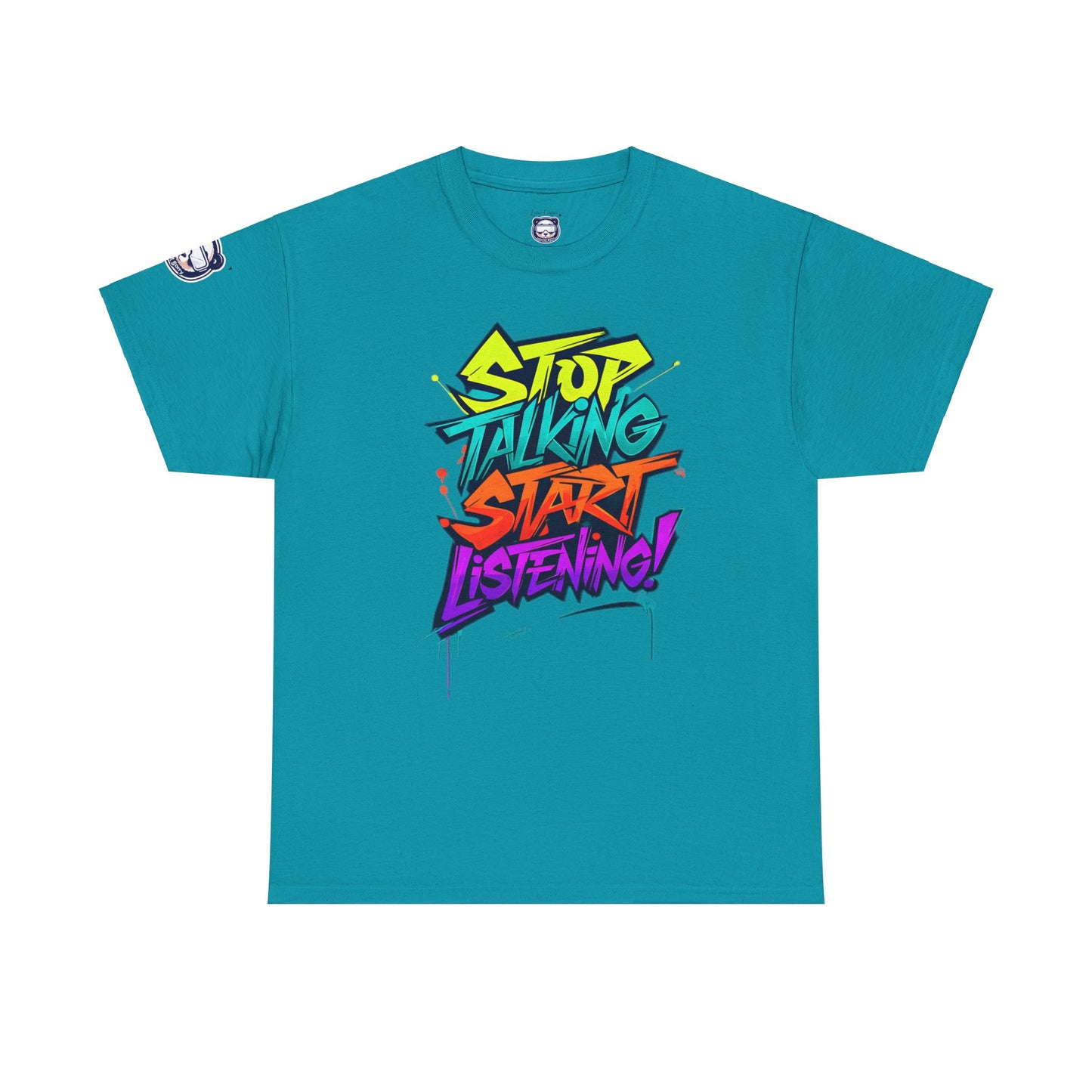 Stop Talking Start Listening Unisex Heavy Cotton Tee