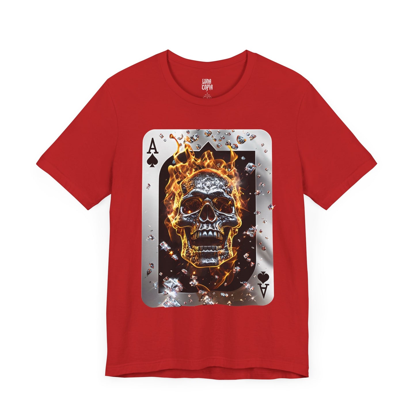Flaming Skull Unisex Tee - Edgy Graphic Short Sleeve T-Shirt
