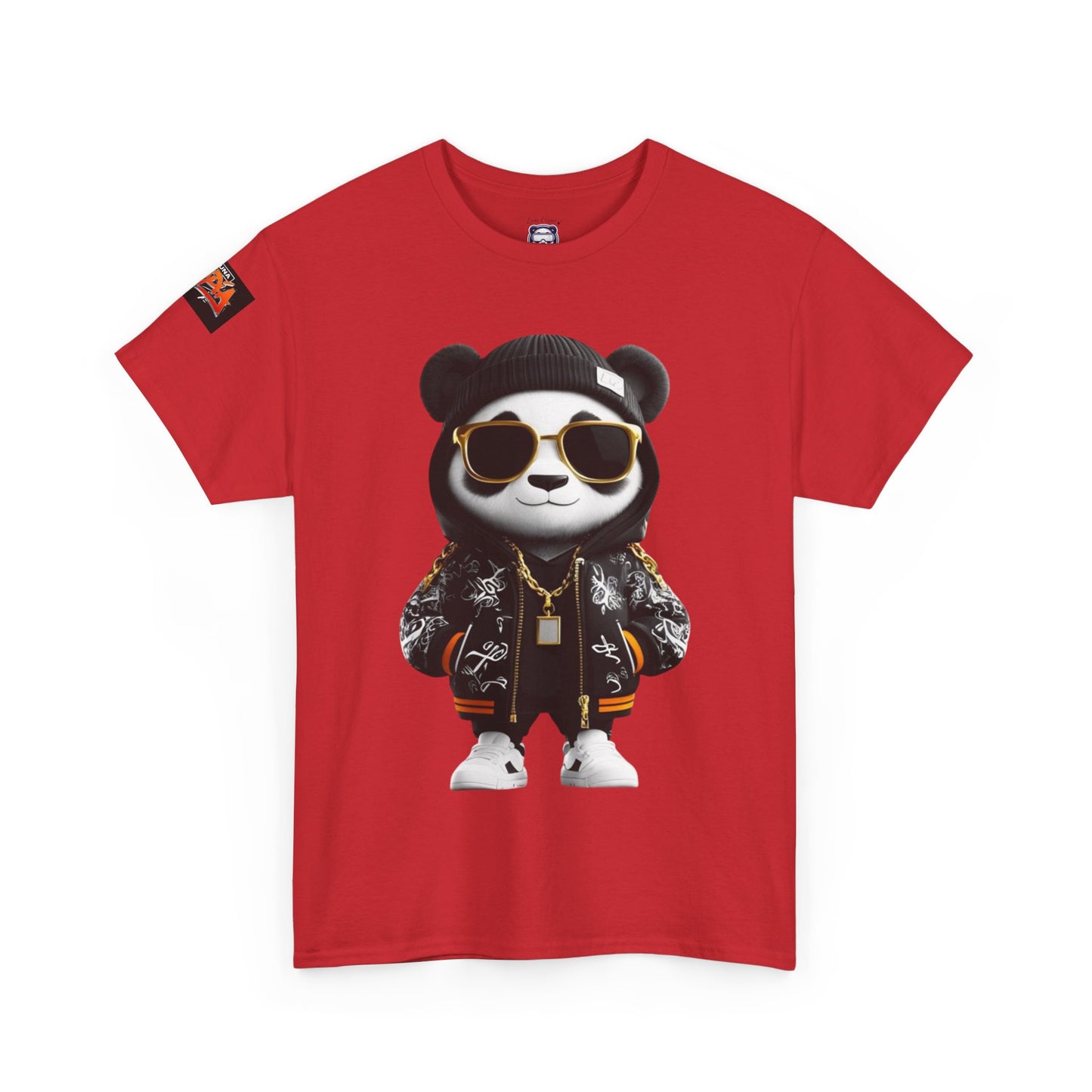 Luna Copia Panda Tee, Hustle Hard Motivation T-Shirt, Unisex Cotton Shirt, Lunar Bear Illustration, Graphic Panda Top