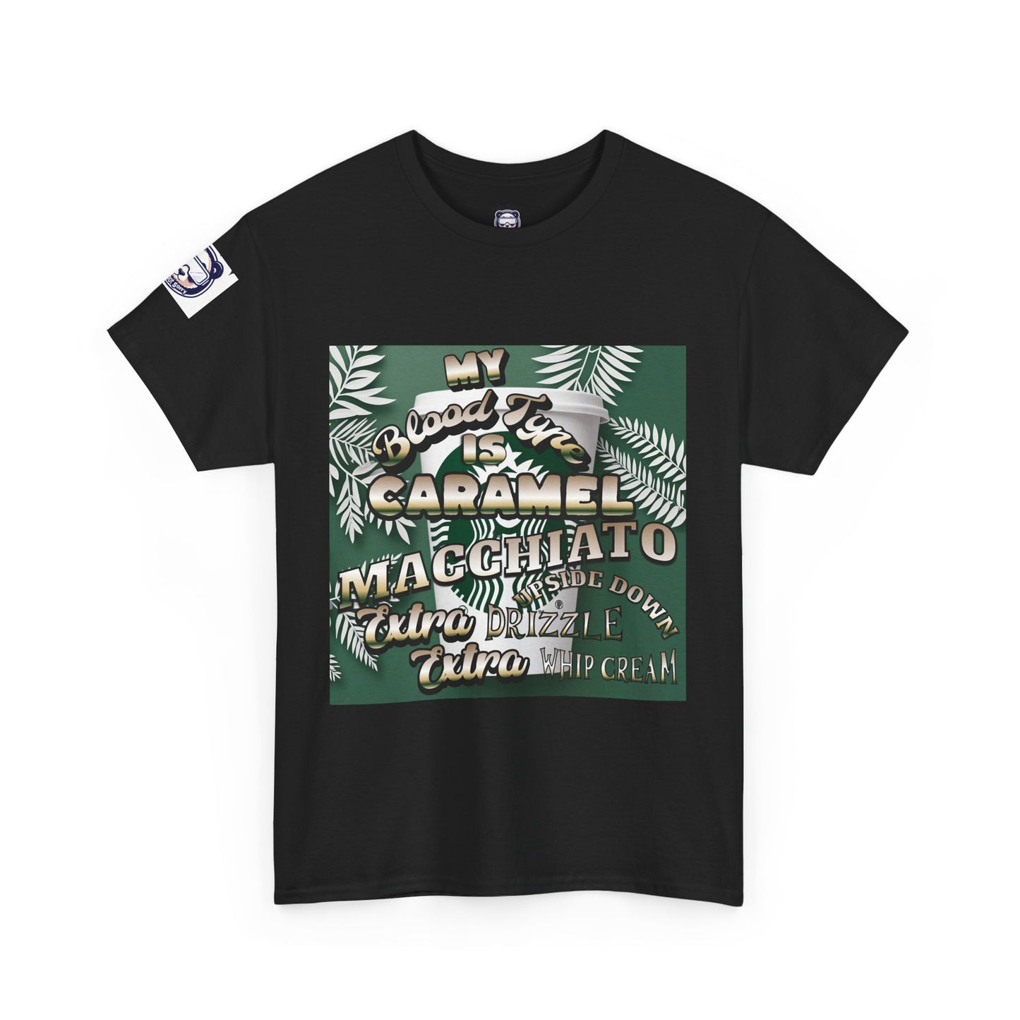 Coffee Lover Tee - Caramel Macchiato Design