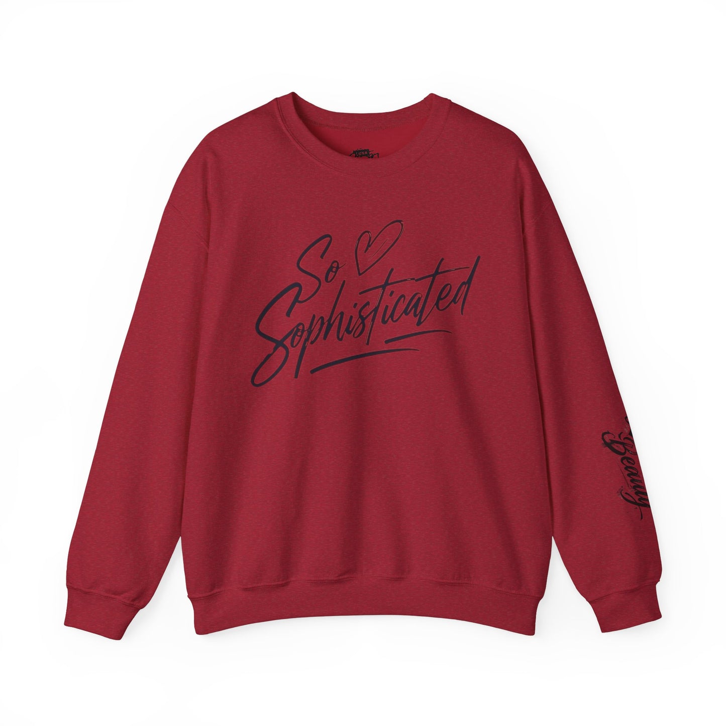 Sophisticated Love Crewneck Sweatshirt, Cozy Sweatshirt, Gift for Her, Fashionable Pullover, Unique Casual Wear