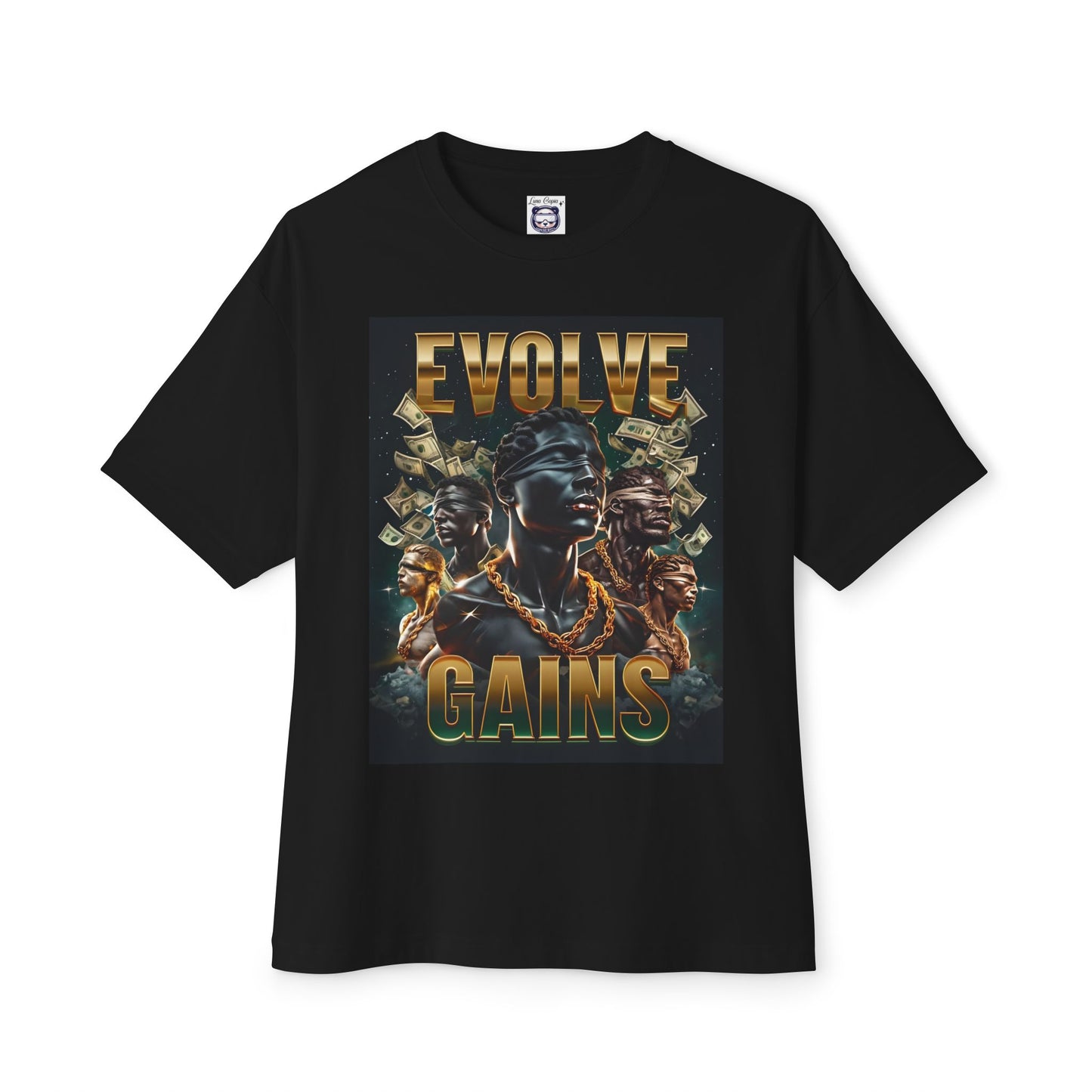 Evolve Gains Unisex Oversized Boxy Tee - Bold Streetwear Style