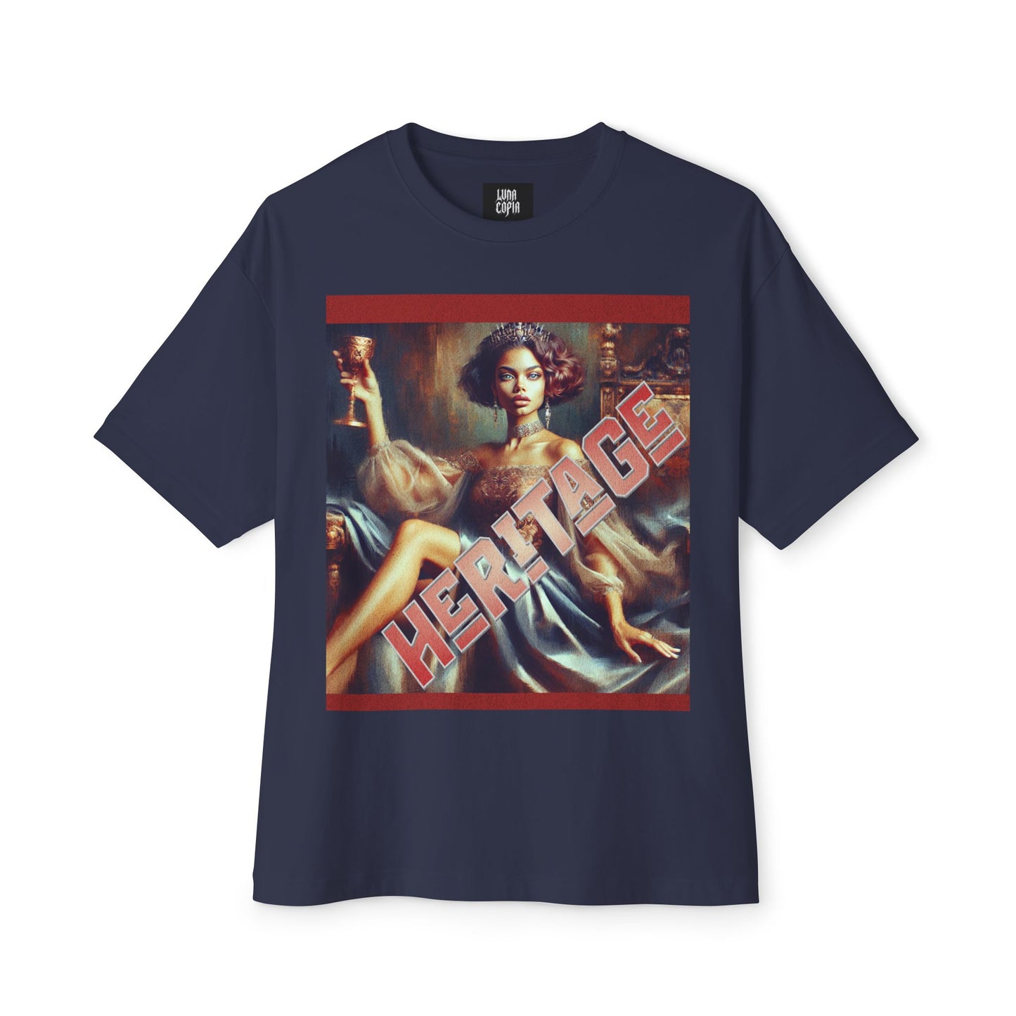 Heritage Unisex Oversized Boxy Tee – Artistic Tribute to Cultural Legacy