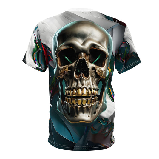 Til Death Unisex Cut & Sew Tee - Abstract Design for Casual Wear