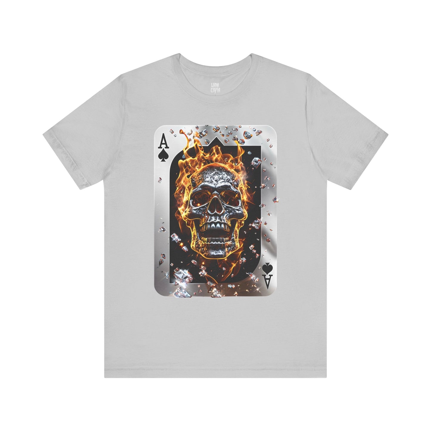 Flaming Skull Unisex Tee - Edgy Graphic Short Sleeve T-Shirt