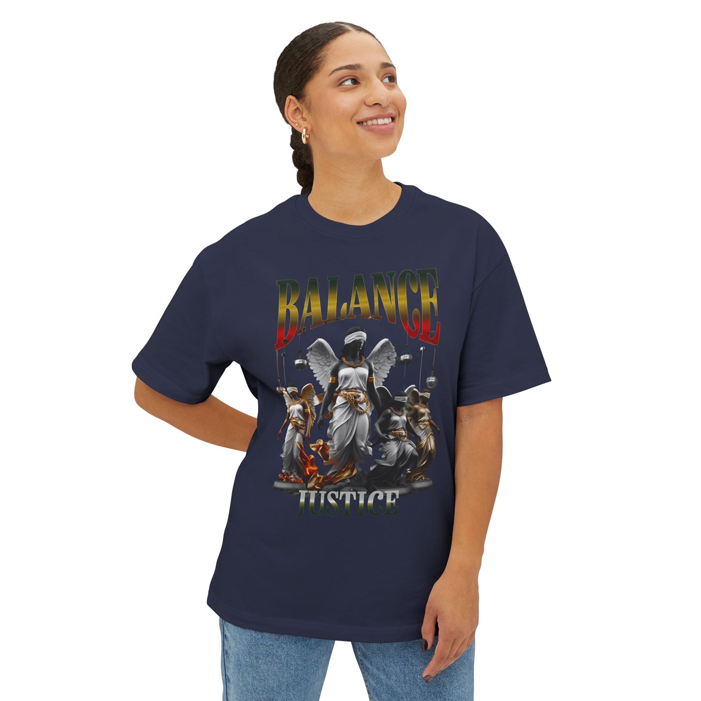 Balance and Justice Graphic Tee