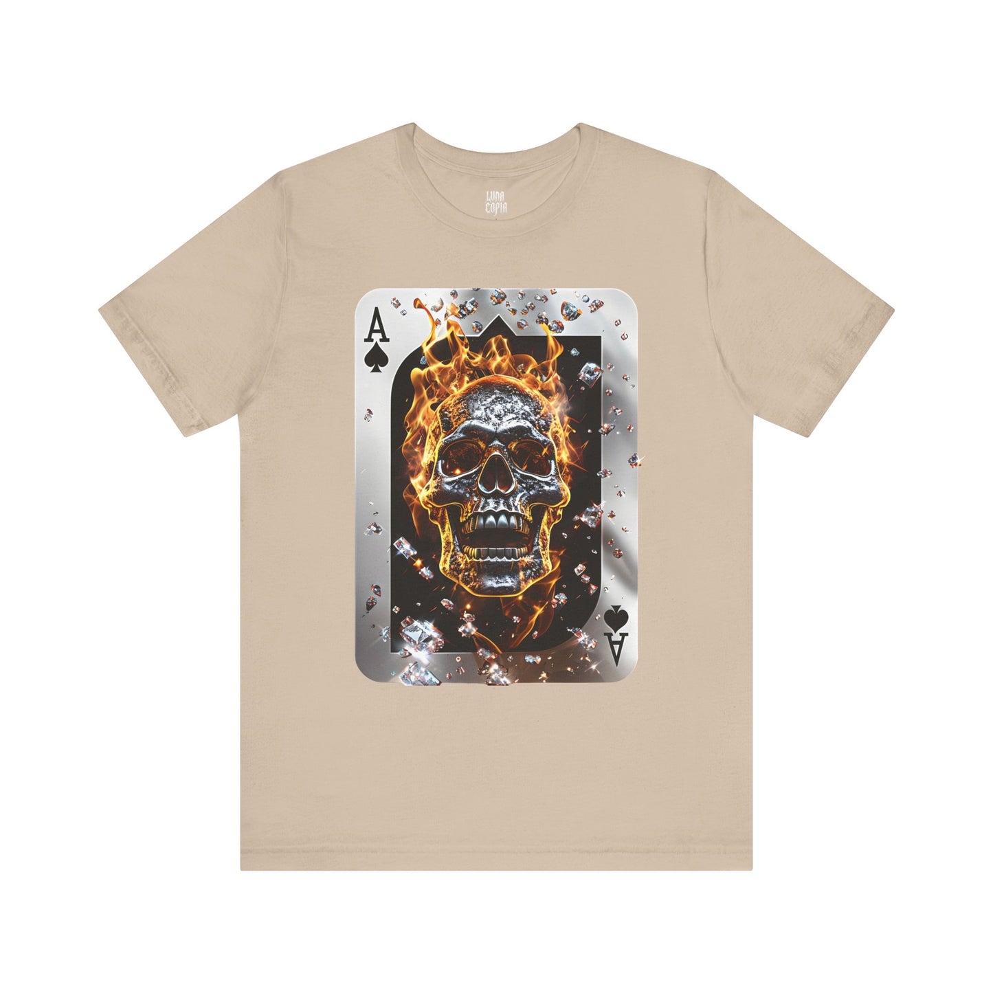 Flaming Skull Unisex Tee - Edgy Graphic Short Sleeve T-Shirt