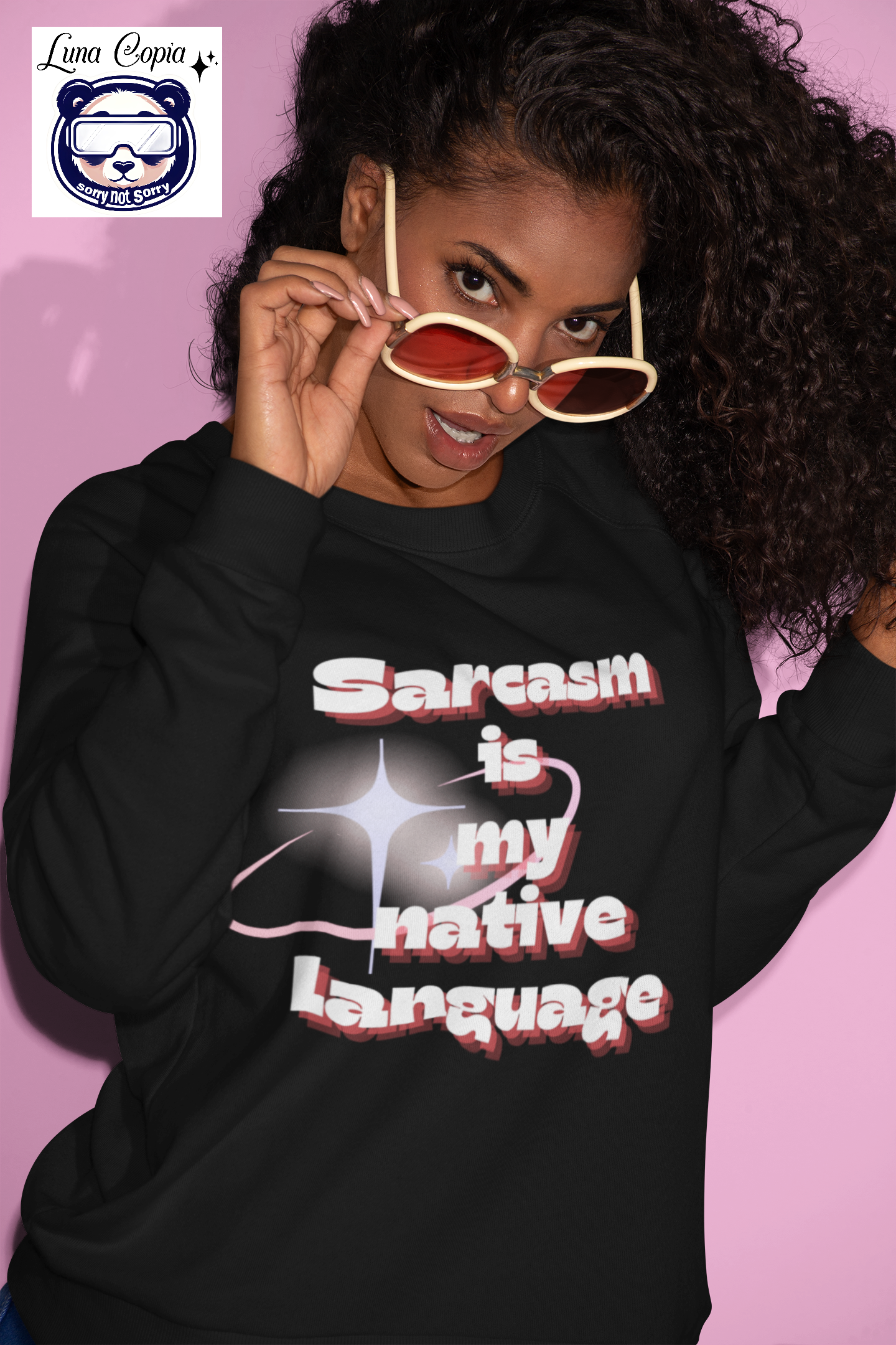 Sarcasm Is My Native Language Unisex Heavy Blend™ Crewneck Sweatshirt