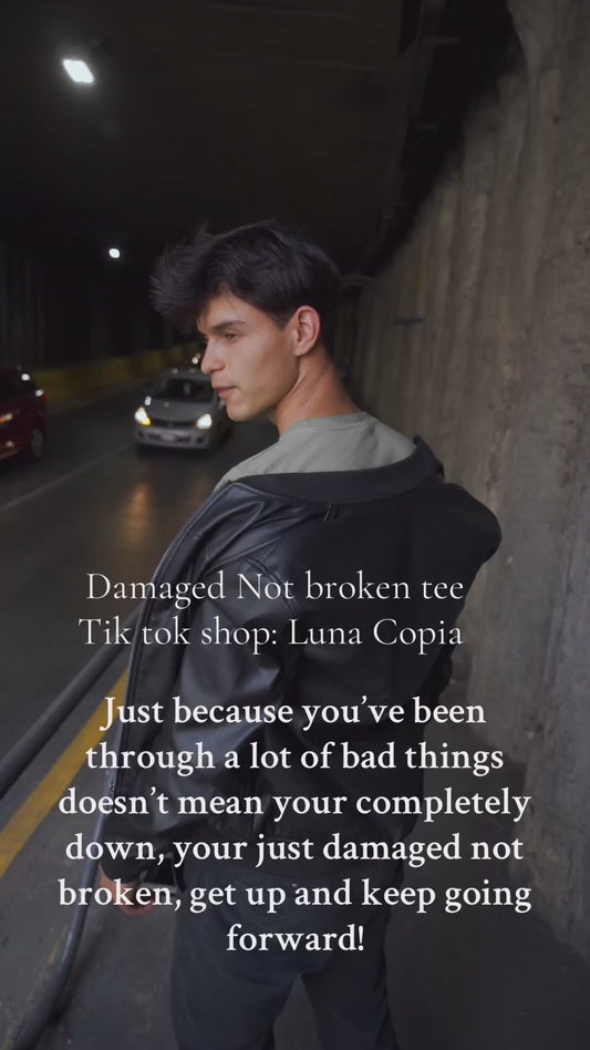 Damaged Not Broken Unisex Tee, Inspirational T-Shirt, Positive Vibes Shirt, Motivational Graphic Top, Mental Health Awareness Gift